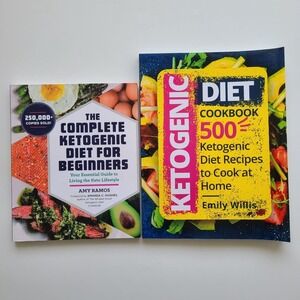 2 Cookbooks Keto Complete Ketogenic Diet for Beginners 500 Recipes Willis